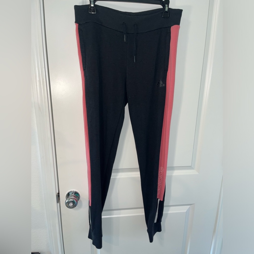 Adidas 3-Stripes Athletic Casual Active Wear Stretch Jogger Sweatpants Sz Medium
